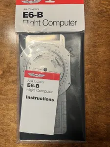 ASA AirClassics E6-B E6B Metal Aviation Flight Computer - ASA-E6B (Aluminum) New